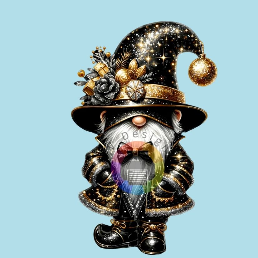 Party gnome - black gold no. 6