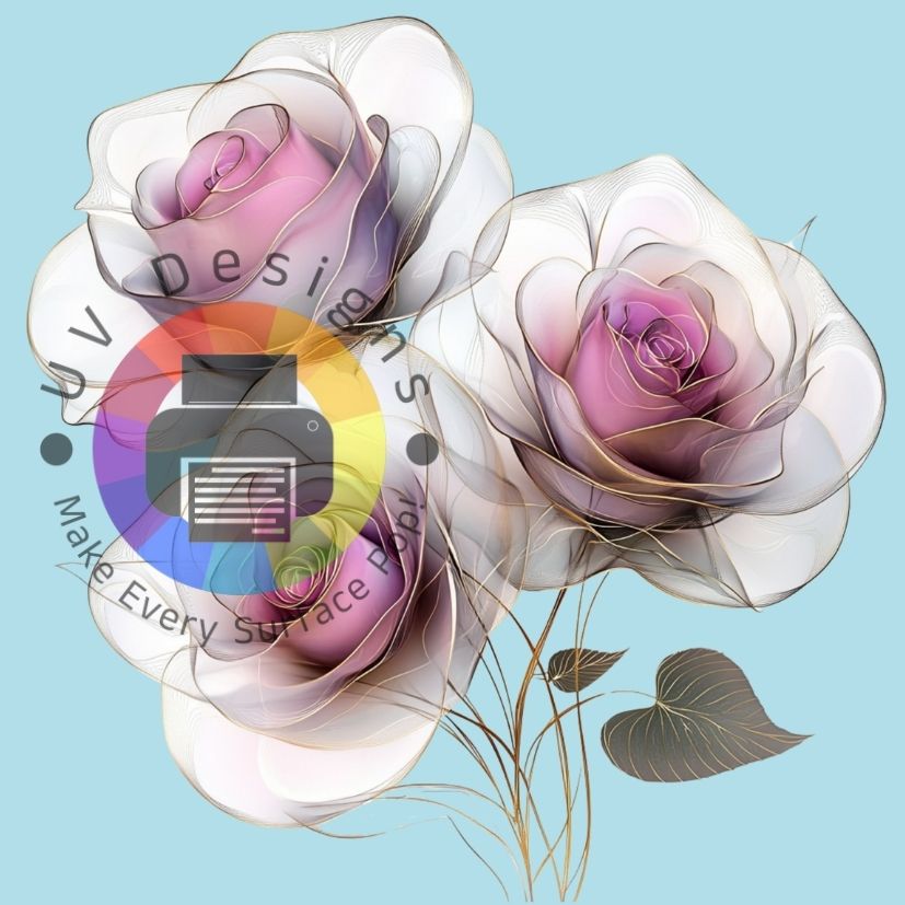 Wit paarse roos nr 9