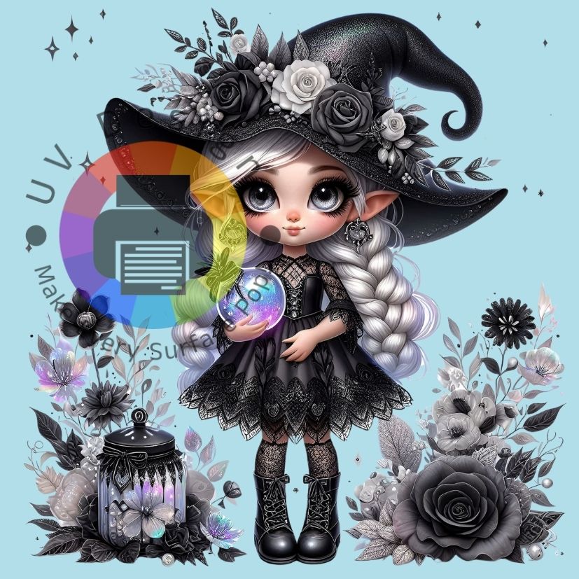 Elf in het zwart - paars nr 3