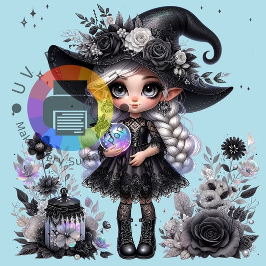 Elf in het zwart - paars nr 3