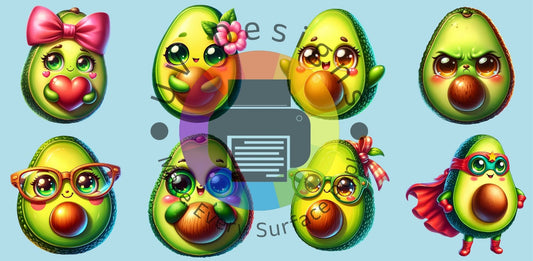 16oz Avocado's - kawaii