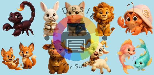 16oz  Zodiac diertjes nr 1