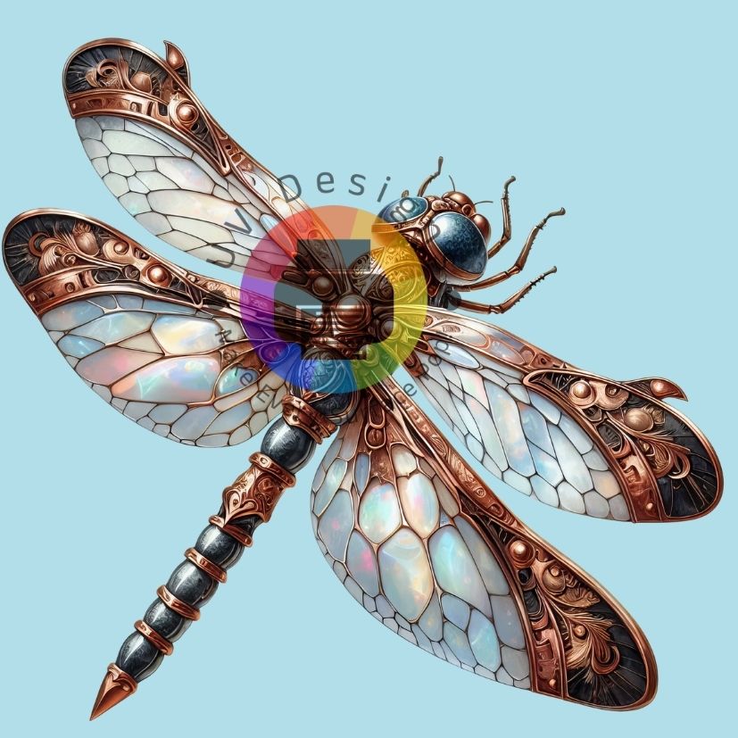 12 cm Steampunk libel nr 1