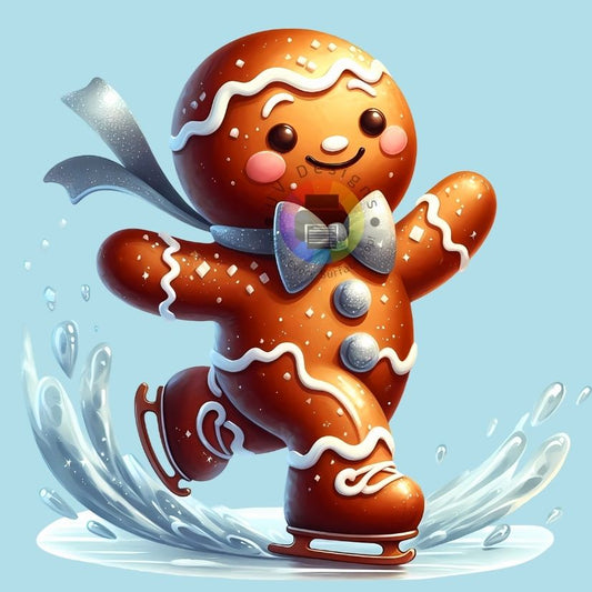 12 cm Snow Sports Gingerbread No. 15