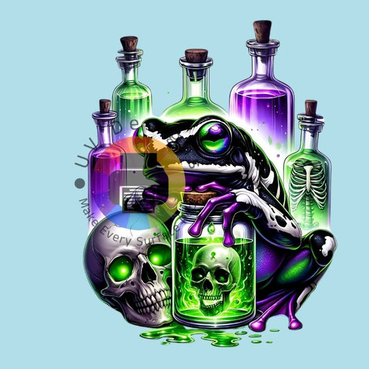 Kikker - skull - potions