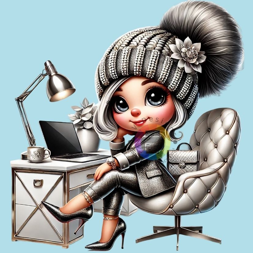 12 cm Zakenvrouw Gnome