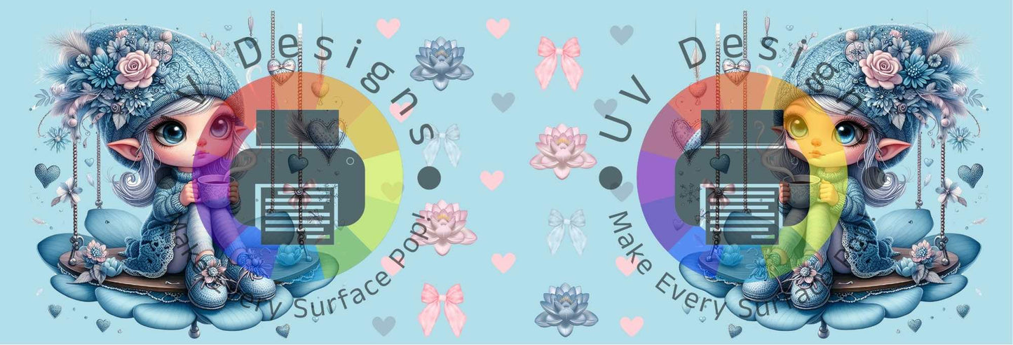 11oz Koffie meisje op schommel nr 2