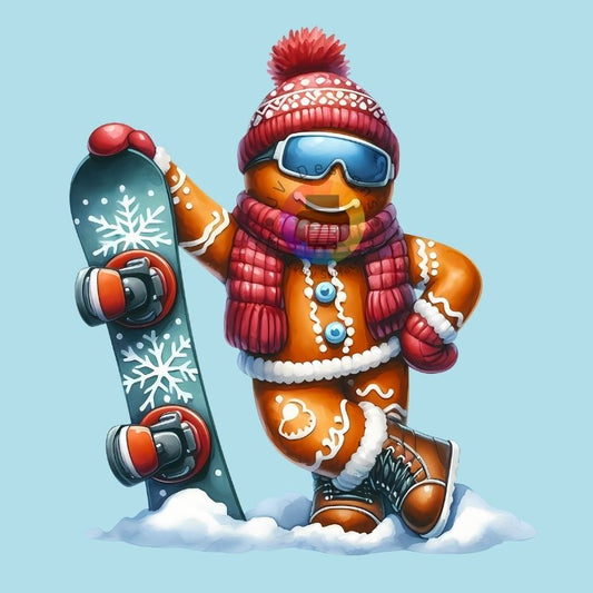 12 cm Snow Sports Gingerbread No. 16