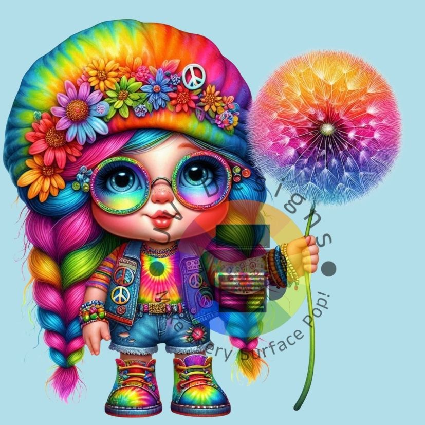 Regenboog hippie gnome nr 3