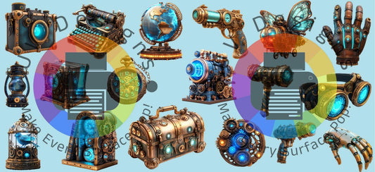 16oz Steampunk elements nr 1