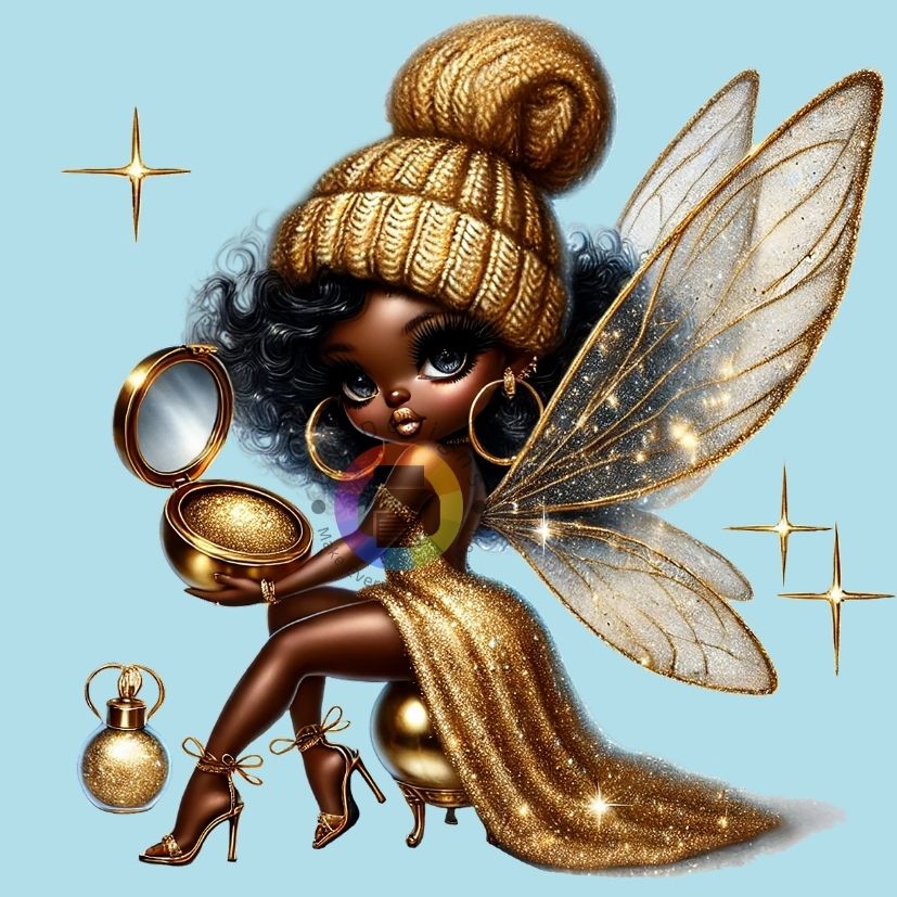 12 cm Afro fairy with make up no. 3