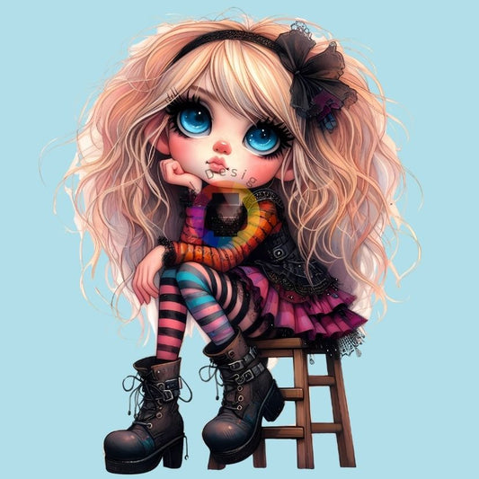 12 cm Gothic meisje nr 3