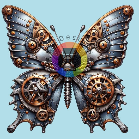 12 cm Steampunk vlinder nr 3