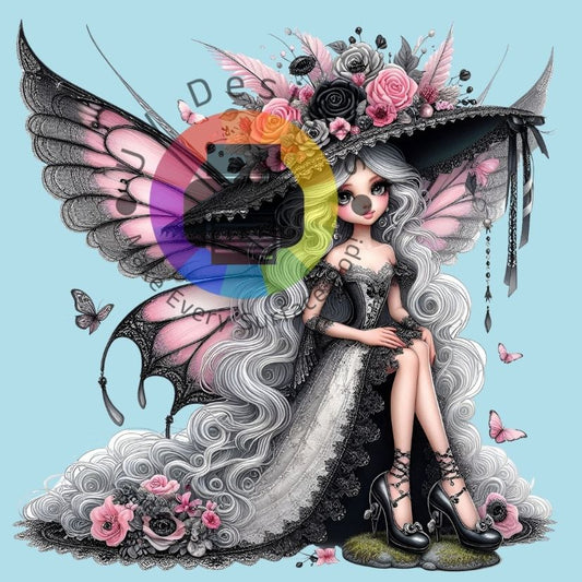 Grijs - roze fee nr 1