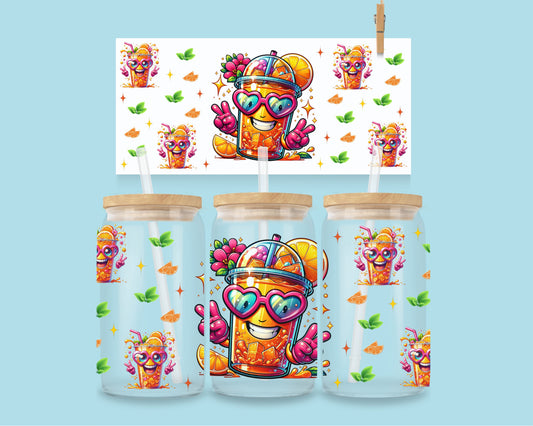 16oz Cool orange drink