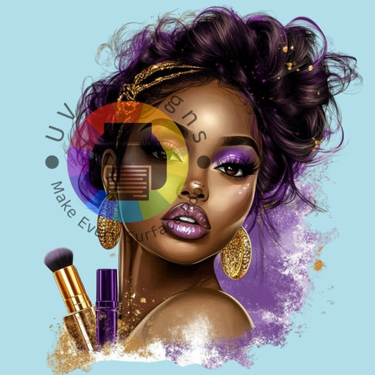 Make up - vrouw - paars nr 1