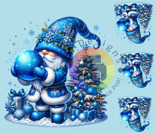Nain de Noël bleu n° 1, 20 oz