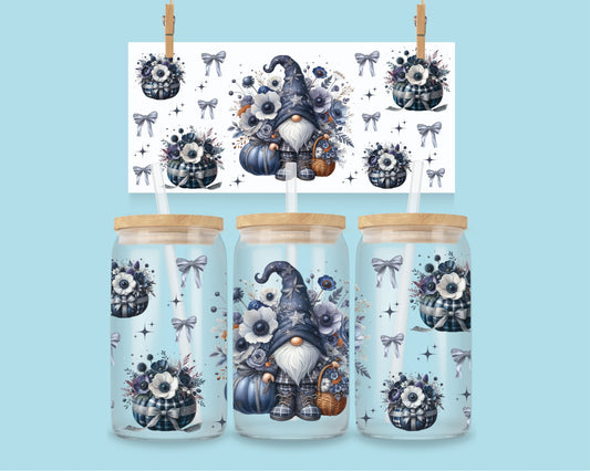 16oz Kabouters met pompoenen - blauw nr 1