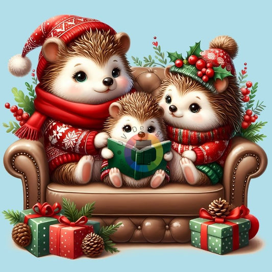 12 cm Christmas hedgehog no. 4