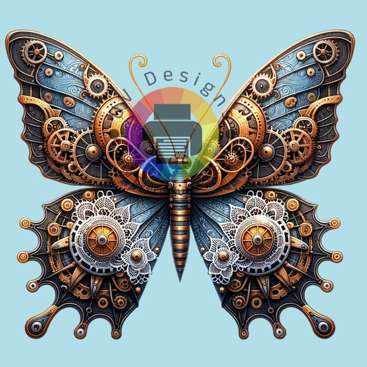 12 cm Steampunk vlinder nr 4