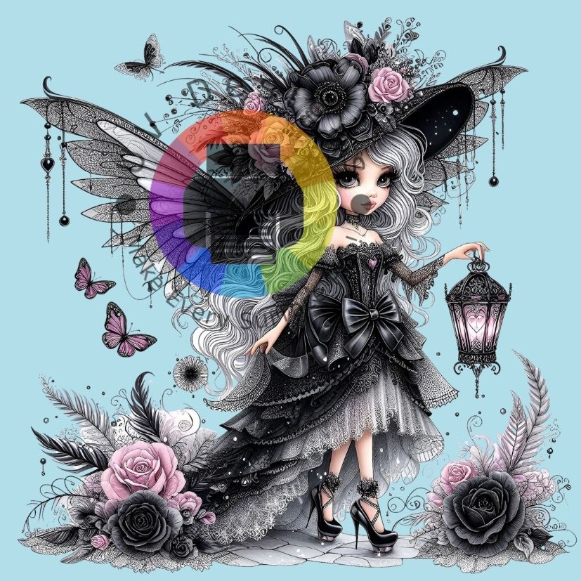 Grijs - roze fee nr 2