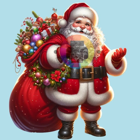 Rode kerstman met zak nr 1