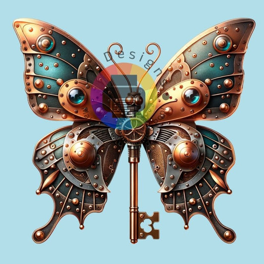 12 cm Steampunk vlinder nr 5