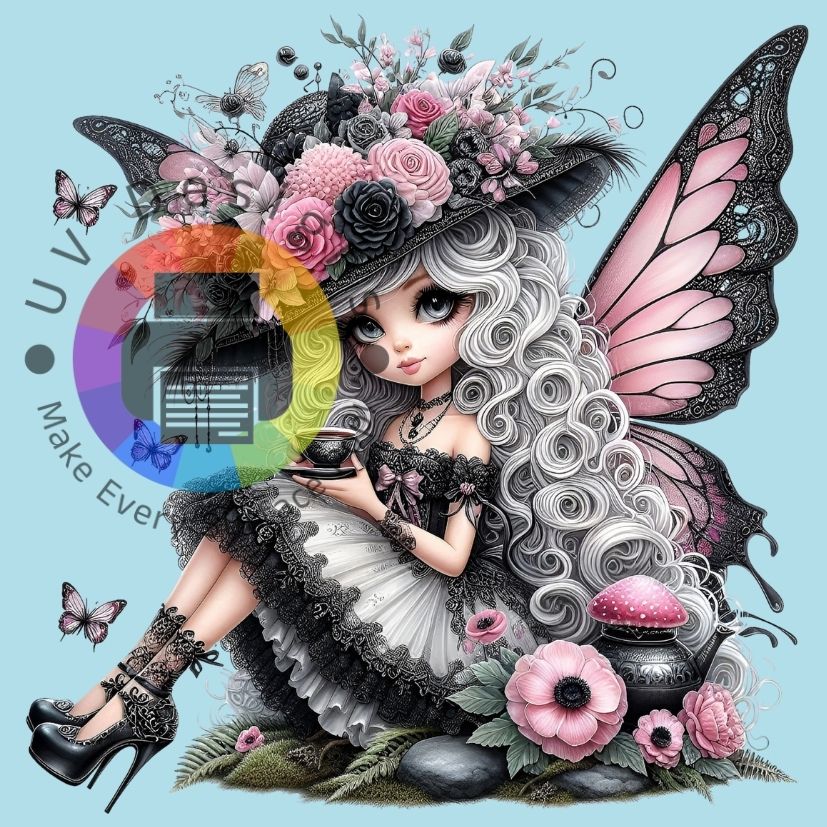 Grijs - roze fee nr 3