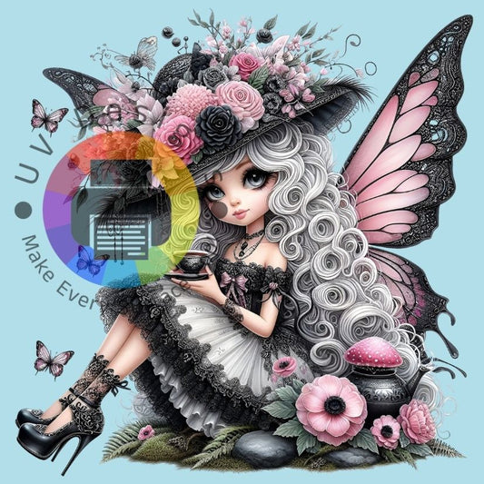 Grijs - roze fee nr 3