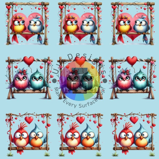 4 cm Lover birds nr 1