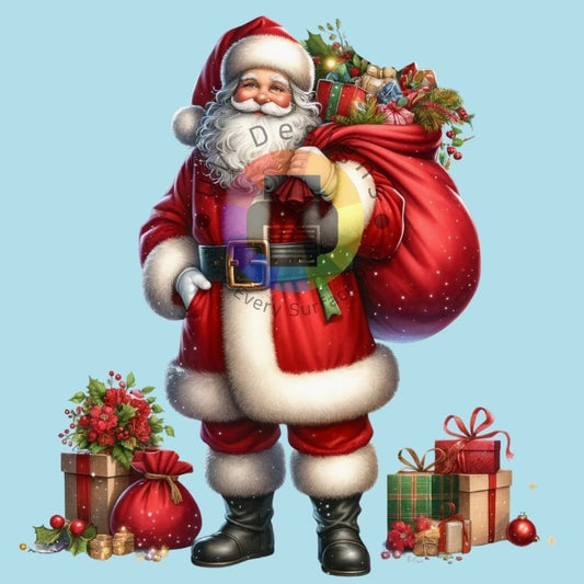 Red Santa Claus with bag no. 2
