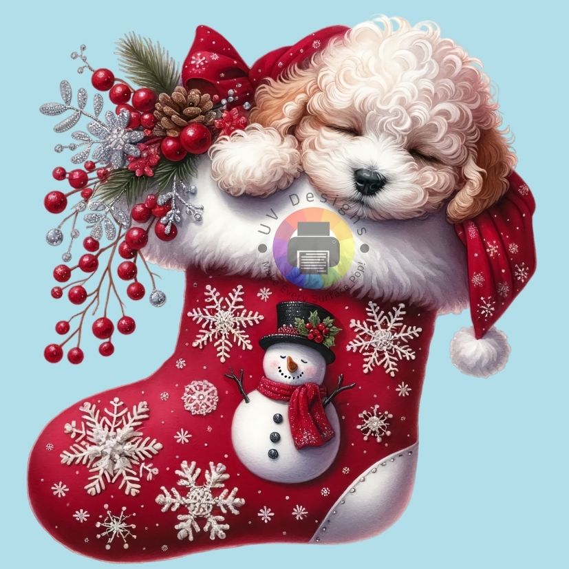 Puppy in kerstsok nr 5