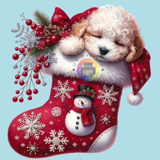 Puppy in kerstsok nr 5