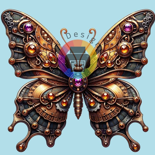 12 cm Steampunk vlinder nr 6