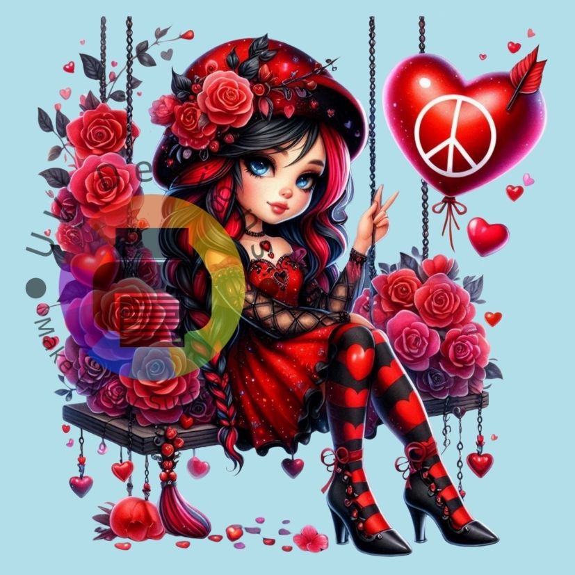 Peace and love gnome meisje nr 4