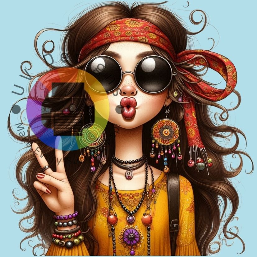 Peace - Hippie girl nr 2