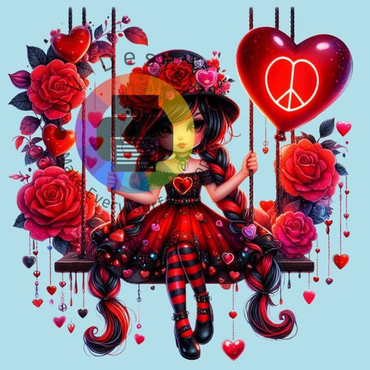 Peace and love gnome meisje nr 5