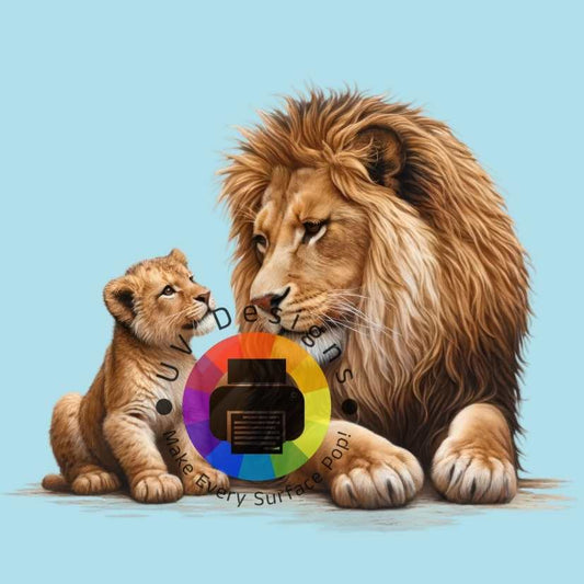 Lion with lion cub no. 3
