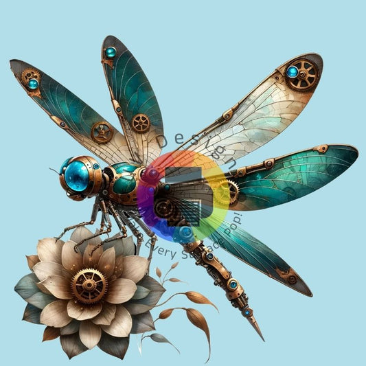 12 cm Steampunk libel nr 2