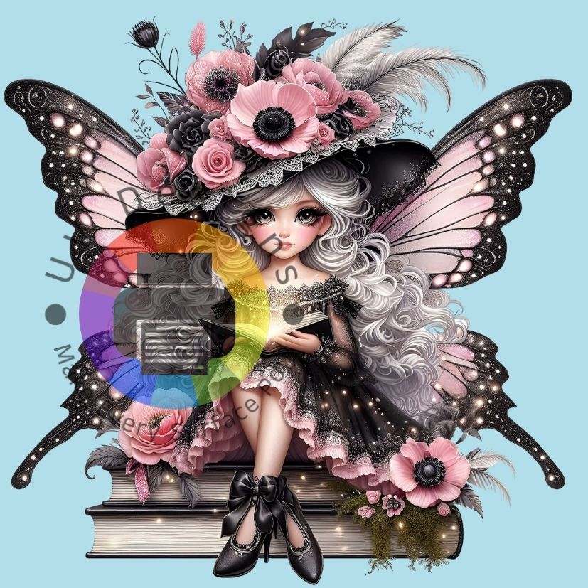 Grijs - roze fee nr 7