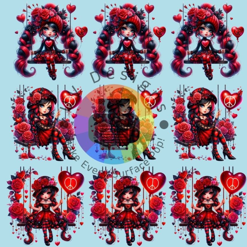 4 cm Peace and love gnome meisjes