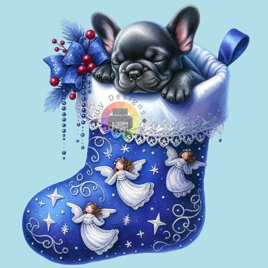 Puppy in kerstsok nr 9