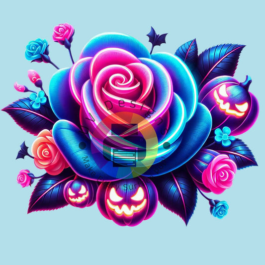 Rose met pompoentjes nr 1