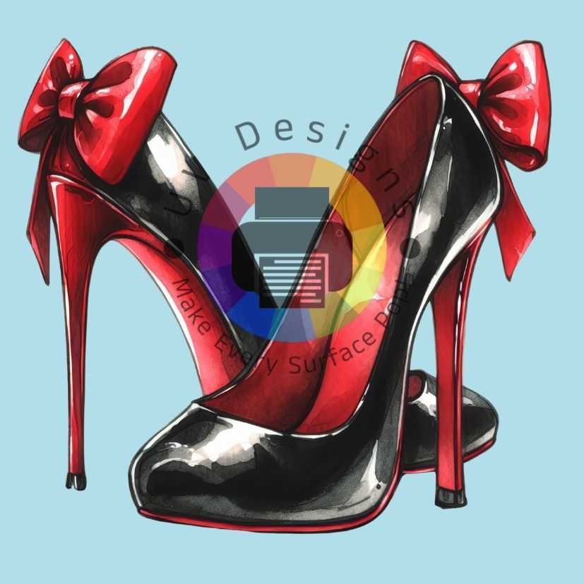 Zwart - rode stiletto's nr 3