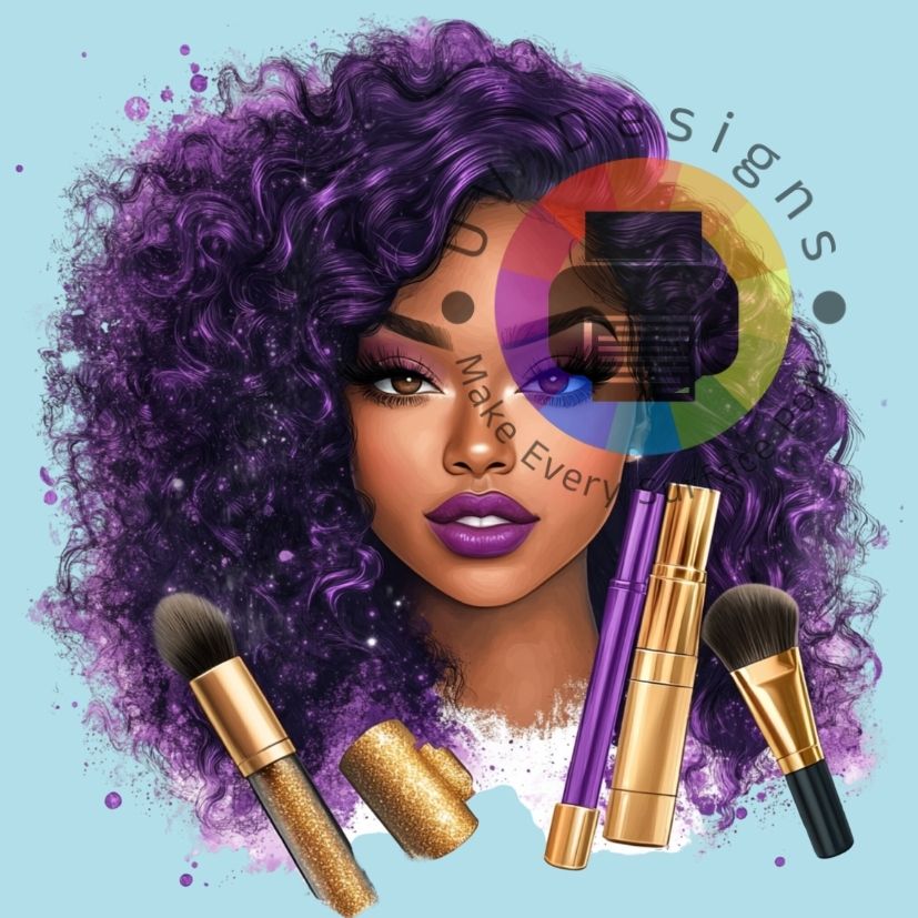 Make up - vrouw - paars nr 2