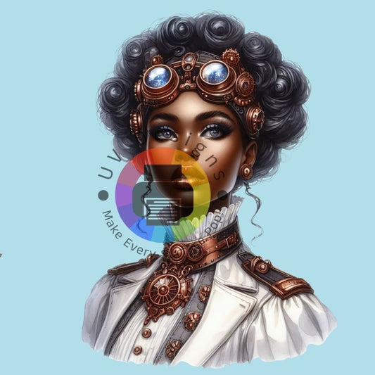 12 cm Steampunk Afro female fairy nr 2