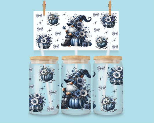 16oz Kabouters met pompoenen - blauw nr 2