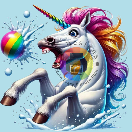 12 cm Regenboog unicorn nr 1