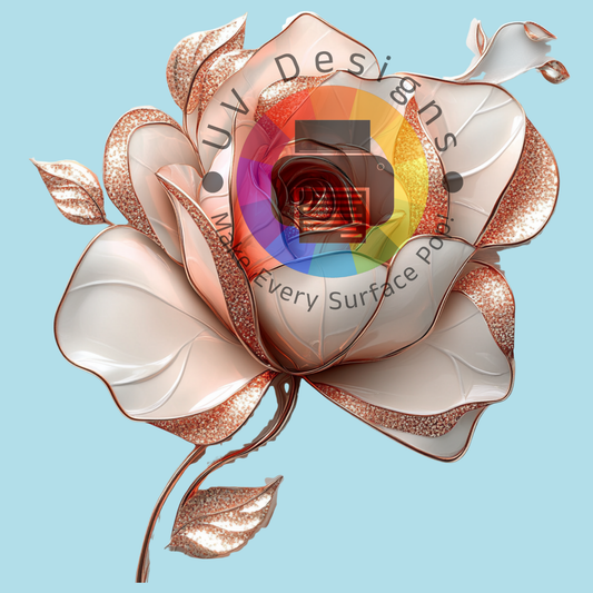 Stained glass roos nr 2