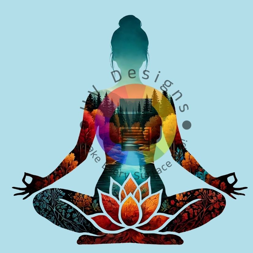 Mediterende vrouw - natuur nr 2